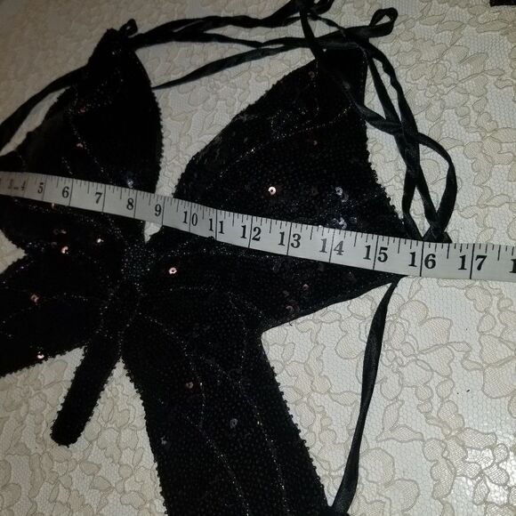 odegal Women's Shimmer Sequin Butterfly Backless Embroidery Costumes Outfits Bel - Picture 8 of 14